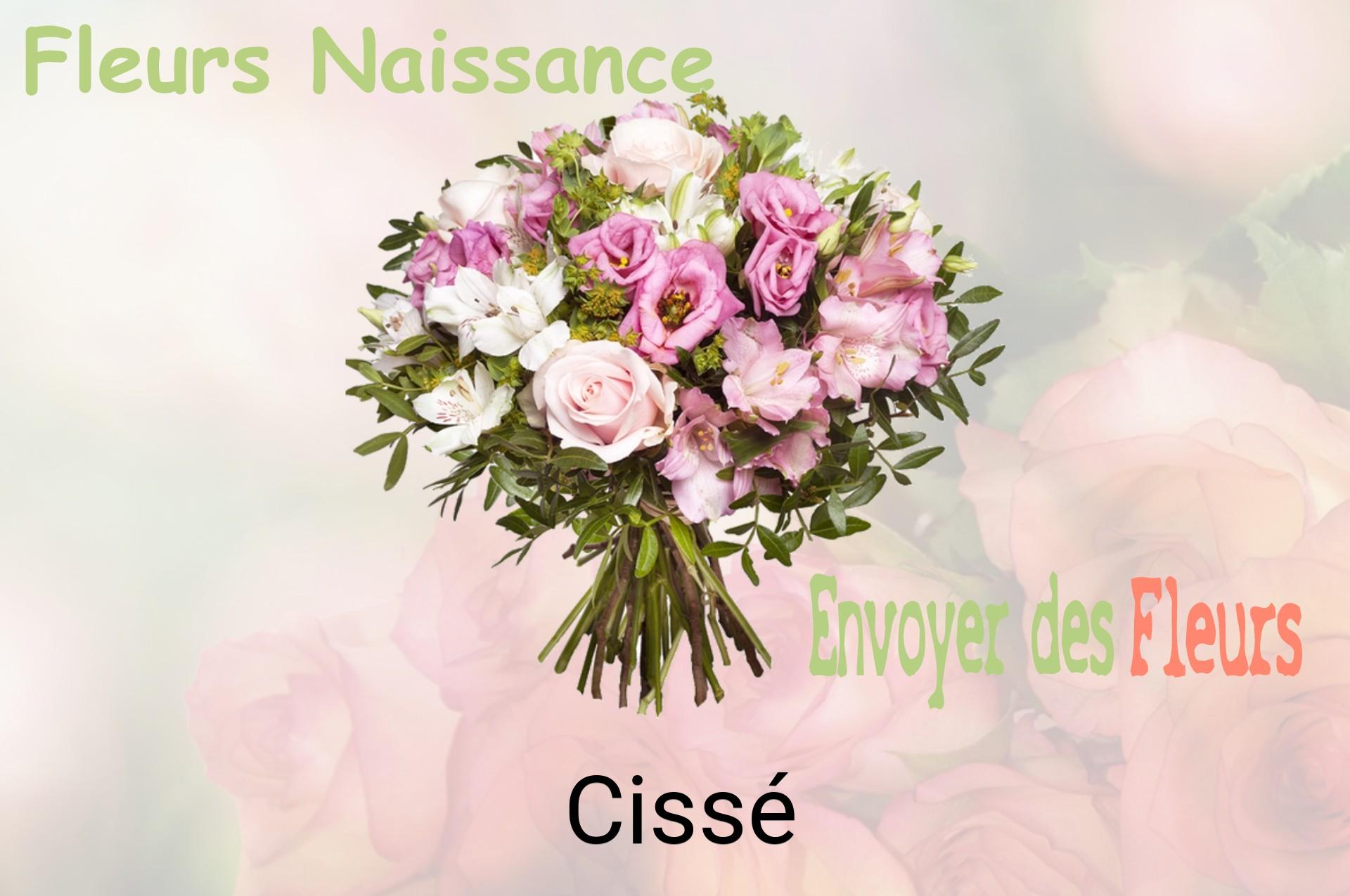 Bouquet de fleurs de naissance livré à Cissé
